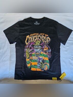 Awful Lot of Cough Syrup Graphic Tee - Black